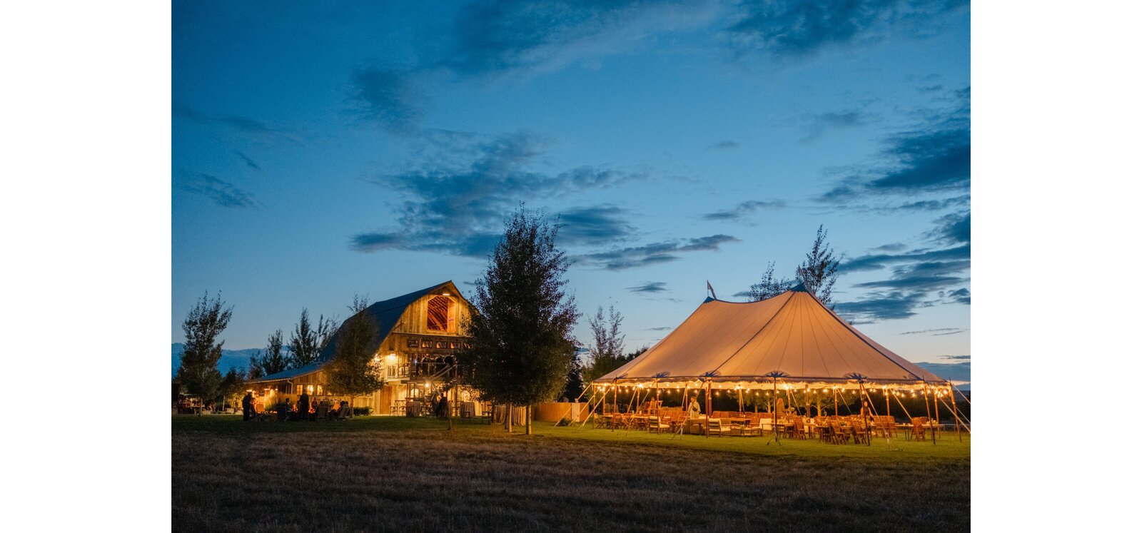 firelight farm bozeman night photo tent