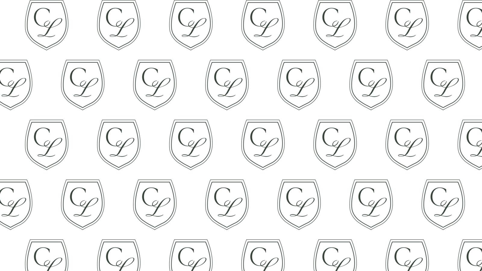 Monogram Pattern design for Chateau Lill, a wedding venue in Washington