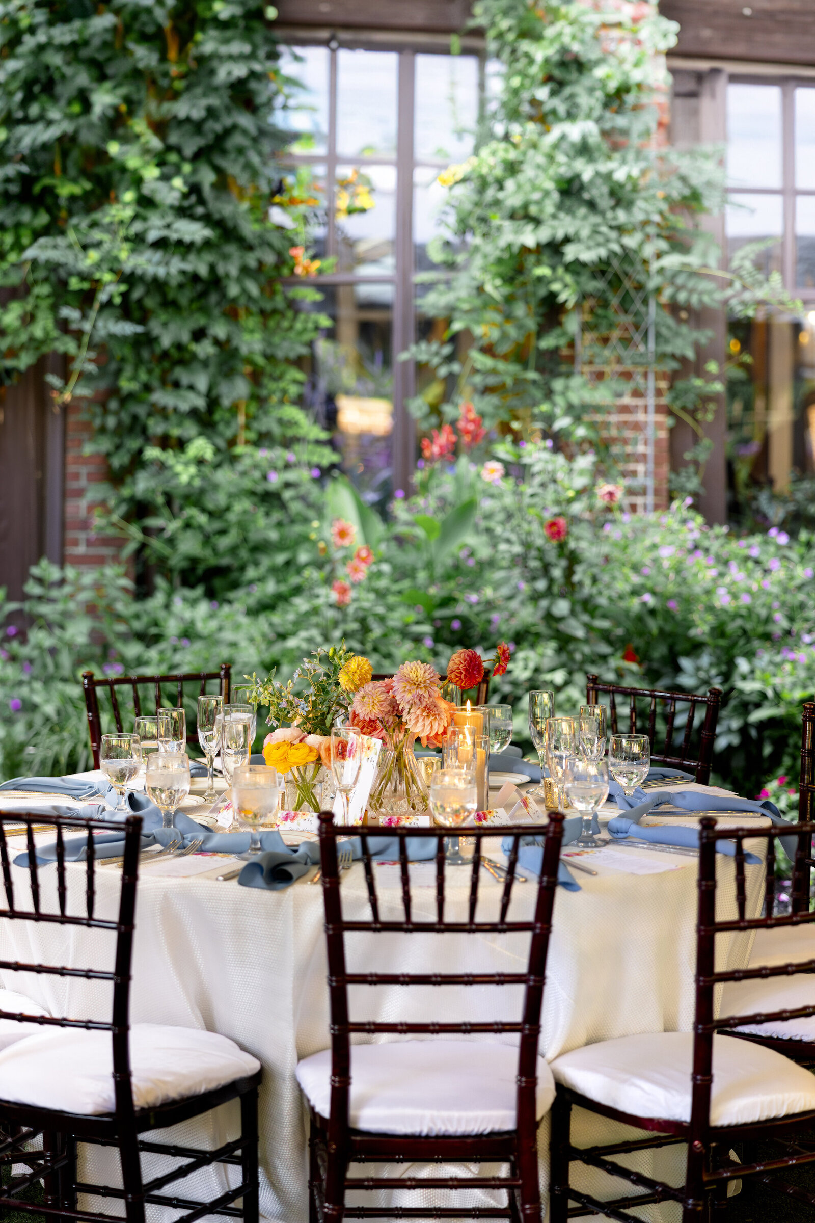 109_Kate Campbell Floral Colorful Indian Wedding at Gramercy Mansion Reception by Anna Schmidt photo
