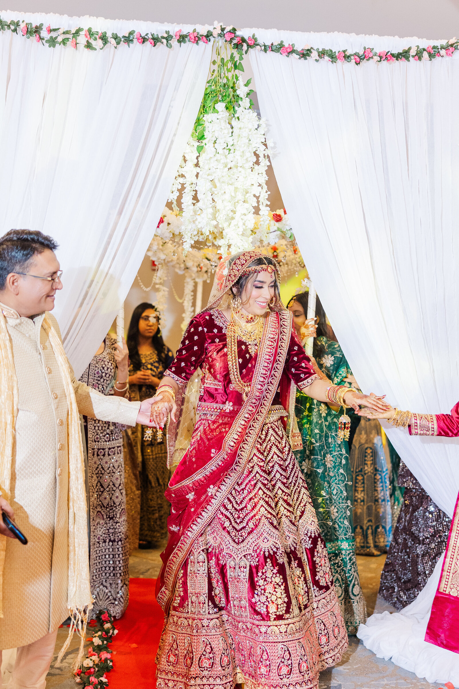 Bride-entry-at-roma-palace-banquet-hall