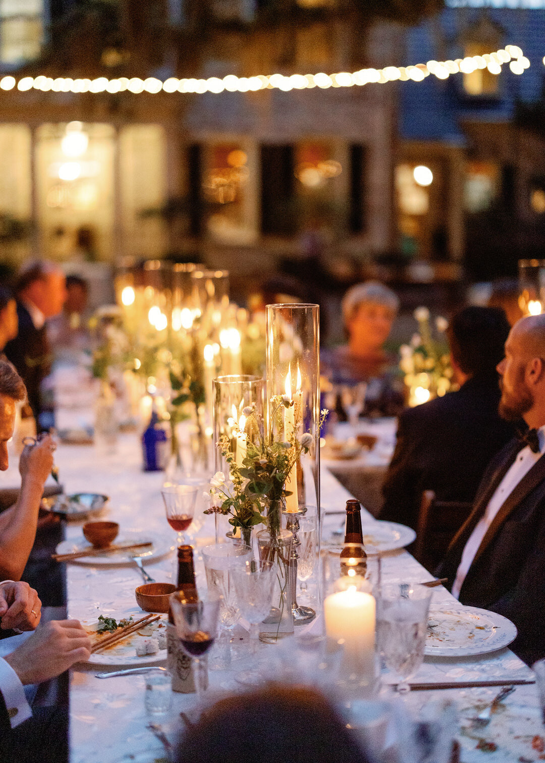 Candlelight Dinner Wedding Reception at Brays Island