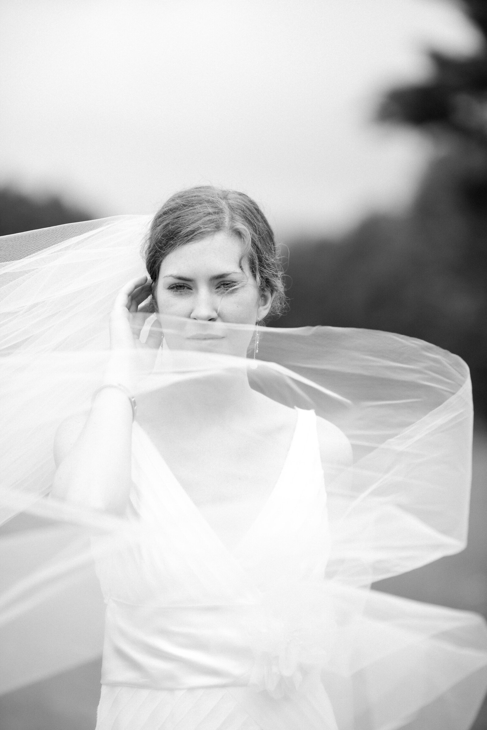 New England Bride cathedral veil