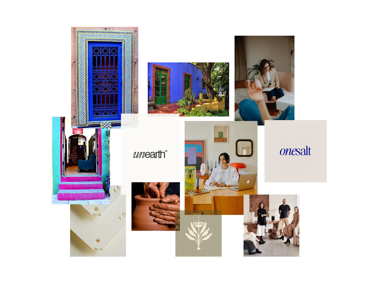Mood board for Vancouver therapist brand and counsellor Head and Heart Counselling