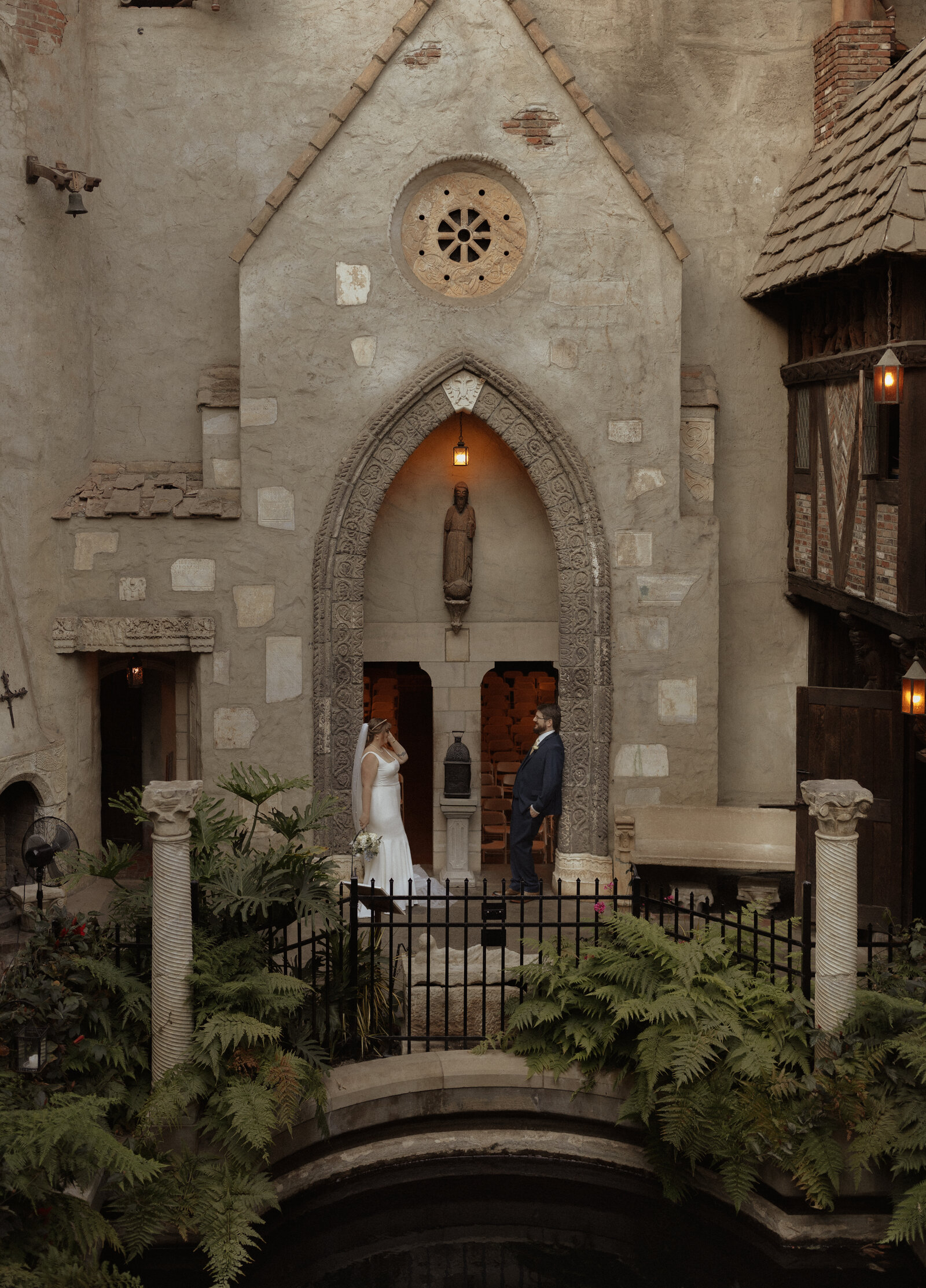 bride and groom wedding portraits