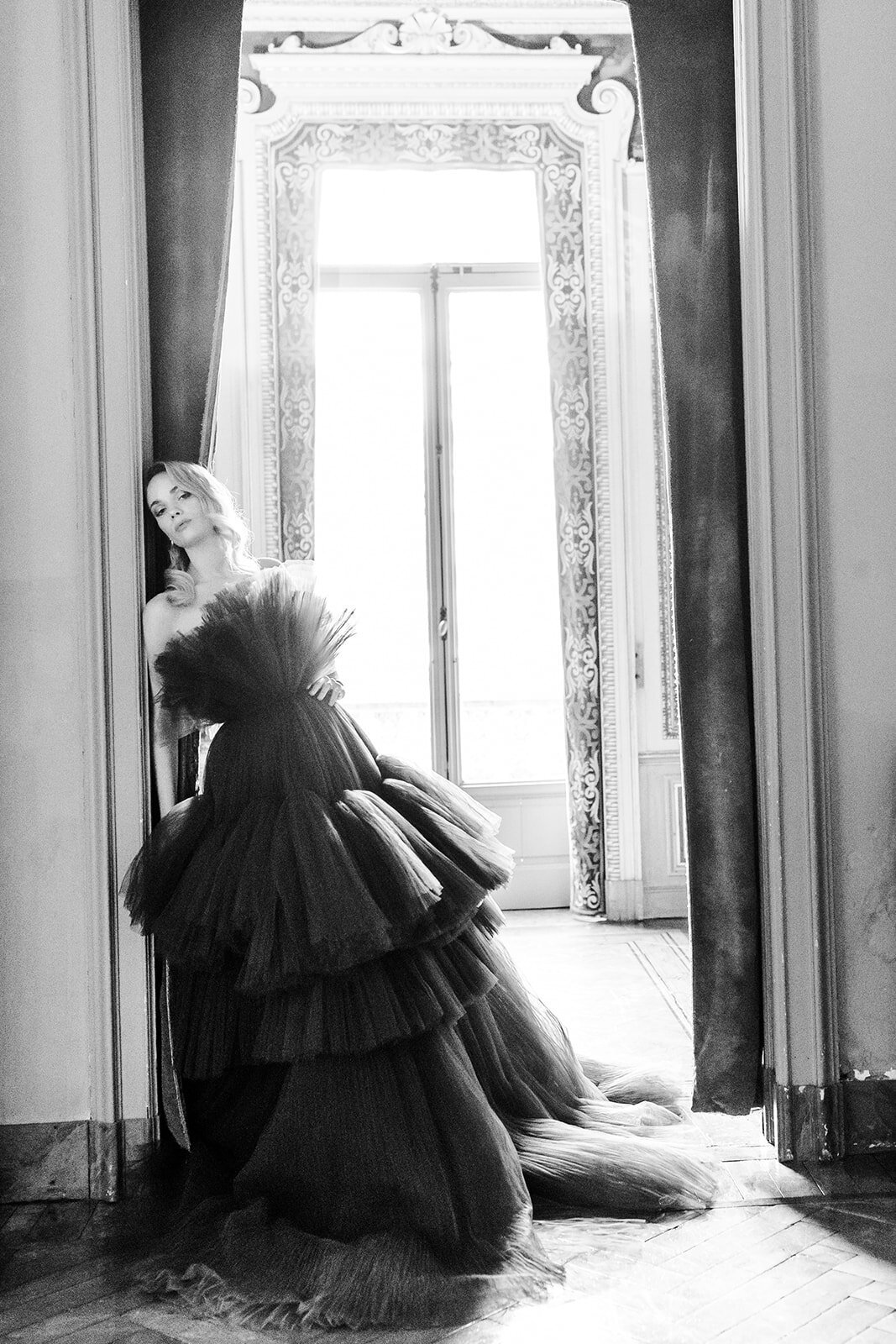 Couture wedding fashion shoot at Villa Erba on Lake Como in Italy photographed by Lake Como wedding photographer Amy Mulder Photography