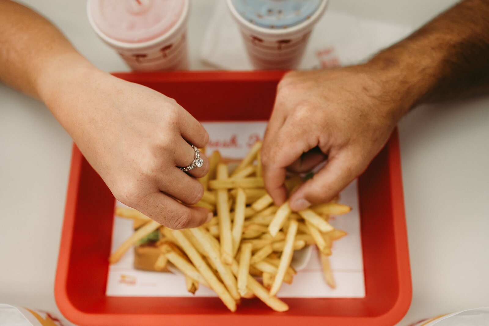 in n out engagement photographer