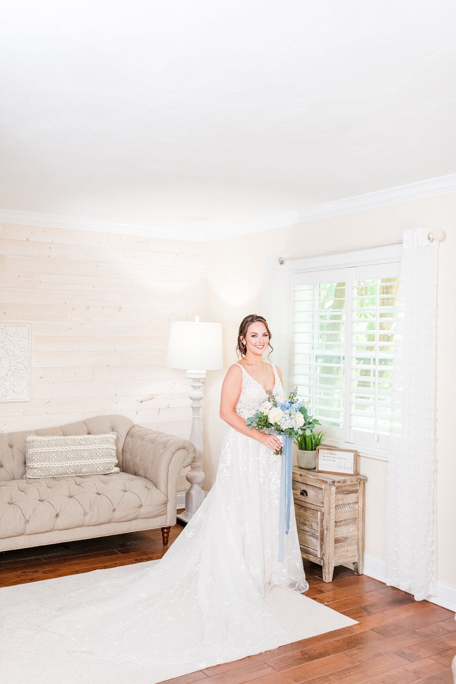 Bride with Wedding Bouquet | The Delamater House Wedding | Chynna Pacheco Photography-165