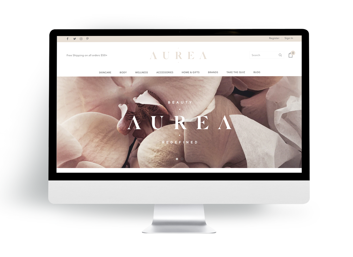 Aurea-website-Mockup