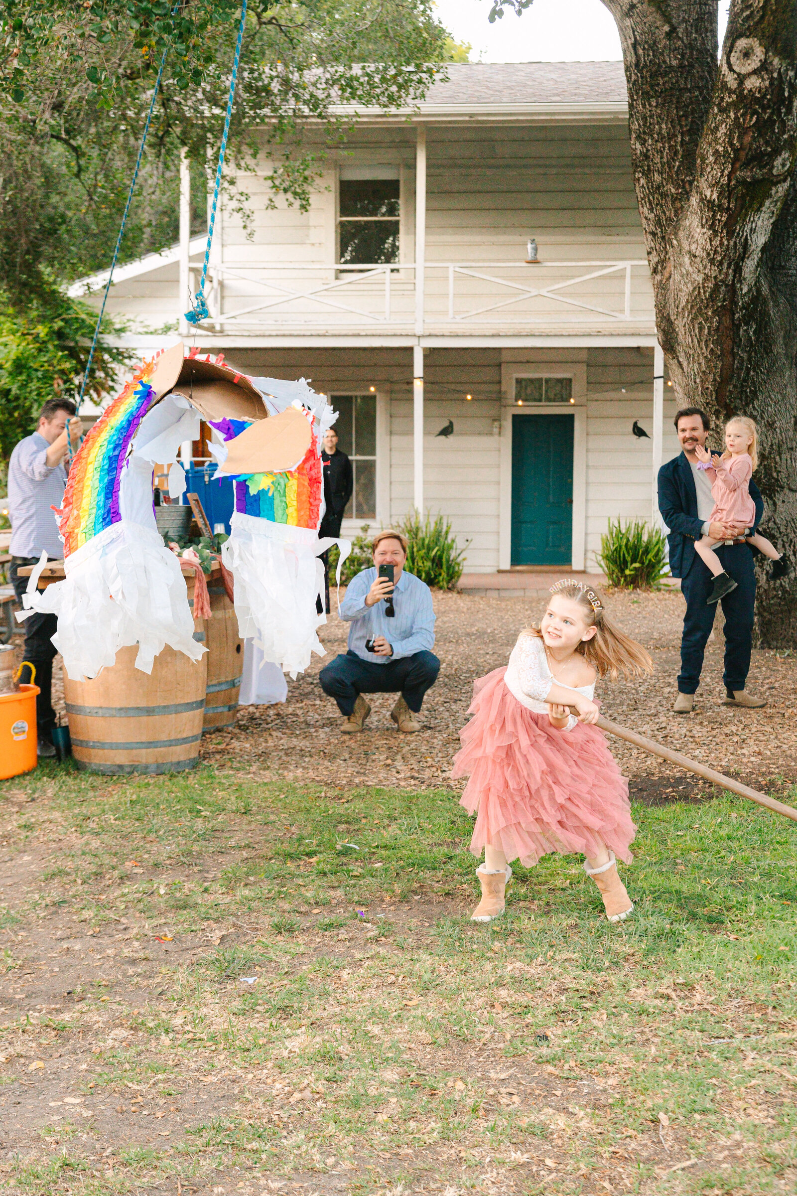 Tattoo bride and groom at their colorful wedding reception in Santa Cruz, California.