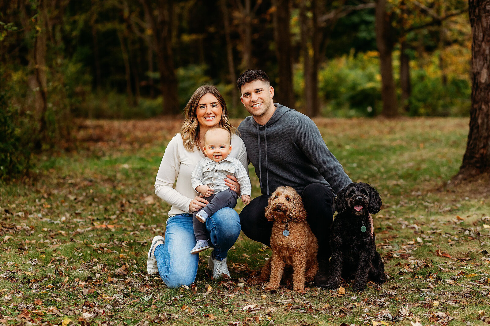 family photography with dogs