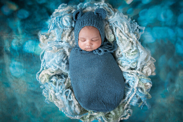 East Brunswick NJ Newborn Photographer Blue Bear