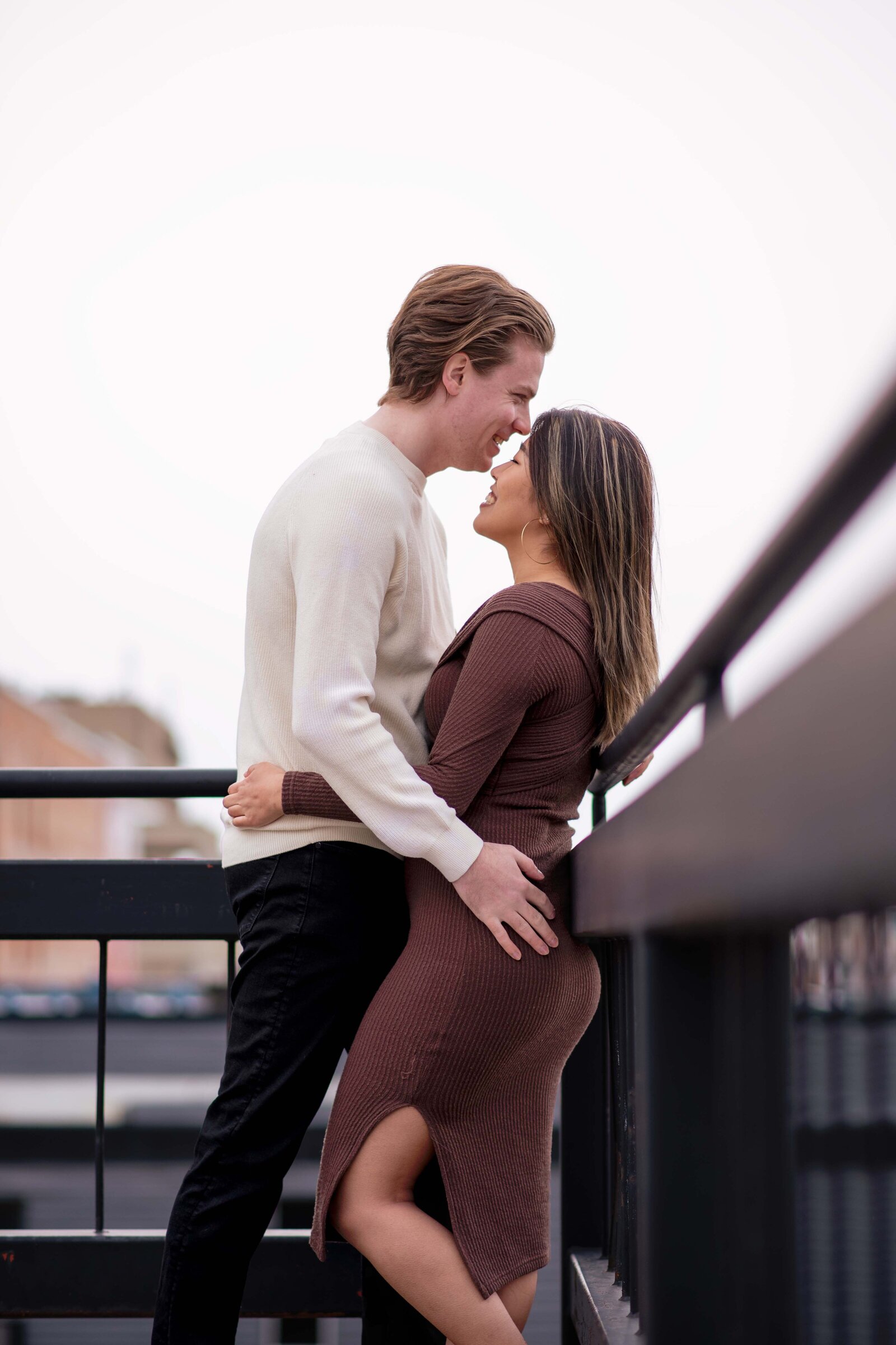 edmonton rooftop engagement session