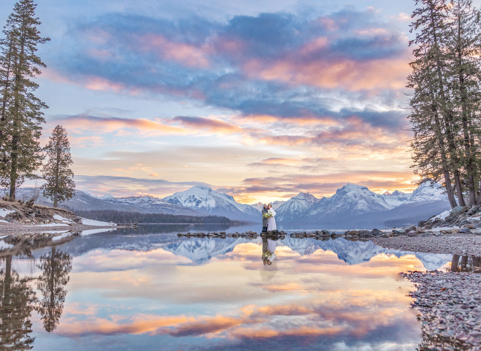 Glacier National Park Sunrise elopement