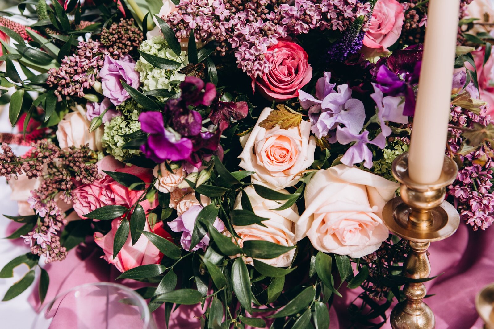 San Diego outdoor purple wedding