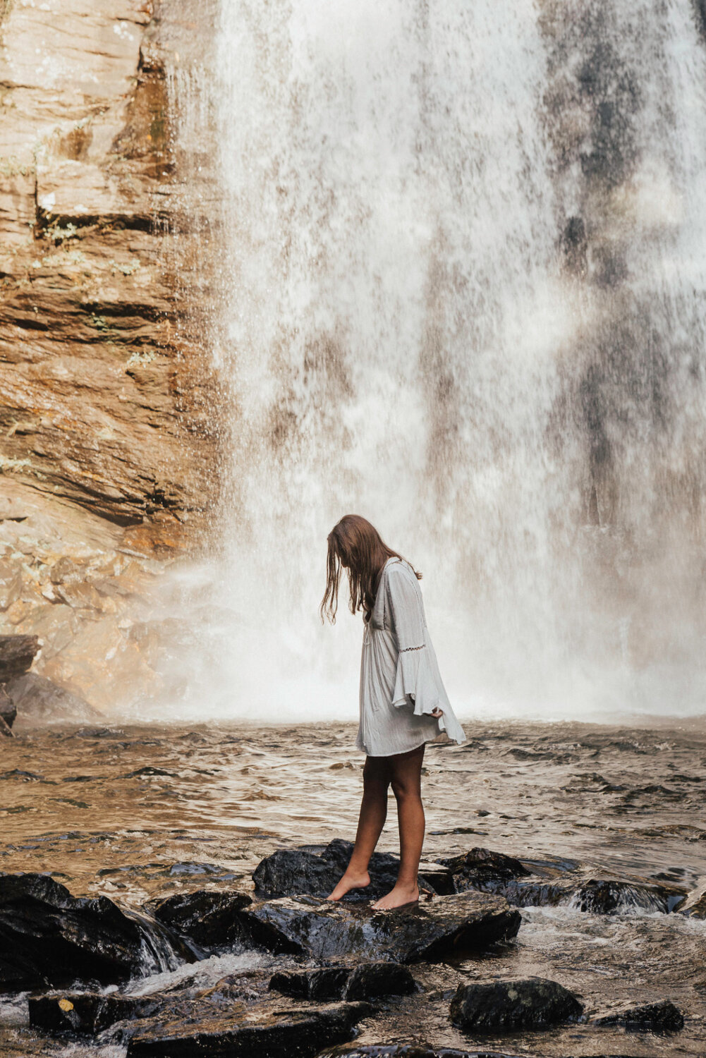 Looking Glass Falls Senior Photos - 02