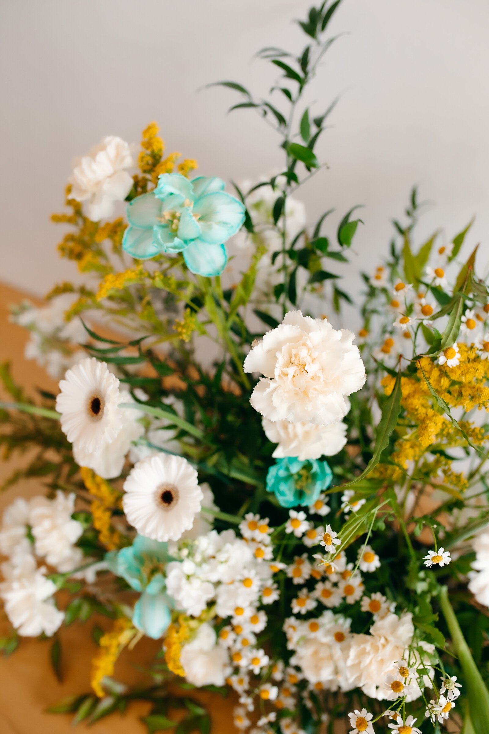 mall-scale but impactful florals designed to add color and personality to cocktail hour at a private event or party in Dallas/Fort Worth.