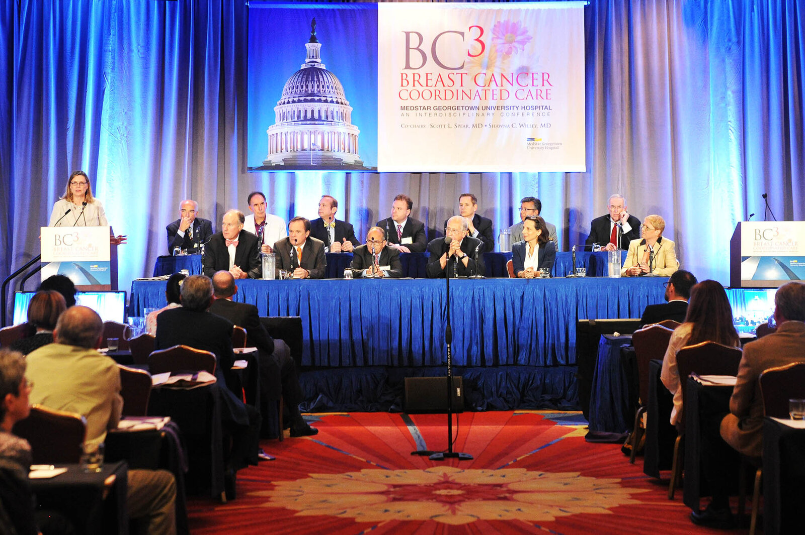 Panel discussion at medical conference