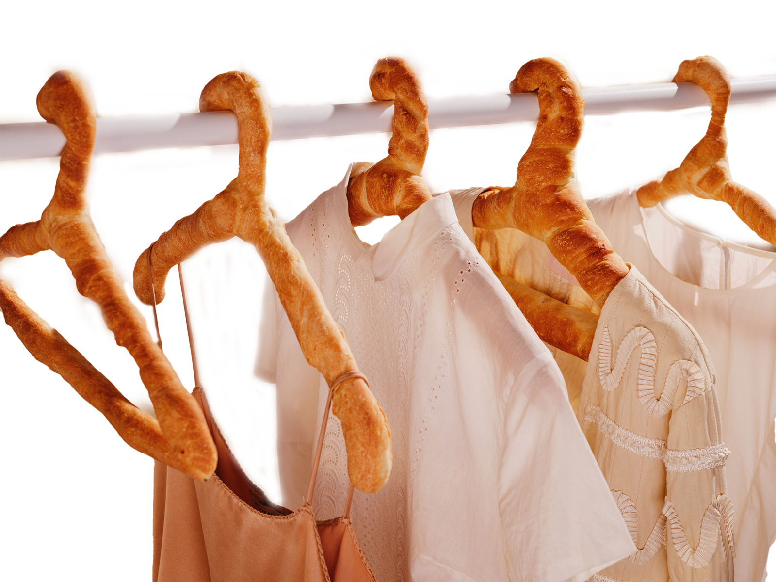 Clothing Hangers Made of Bread