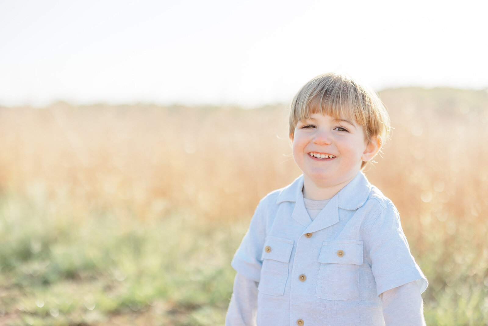 toddler laughing during family photo Warrenton, VA
