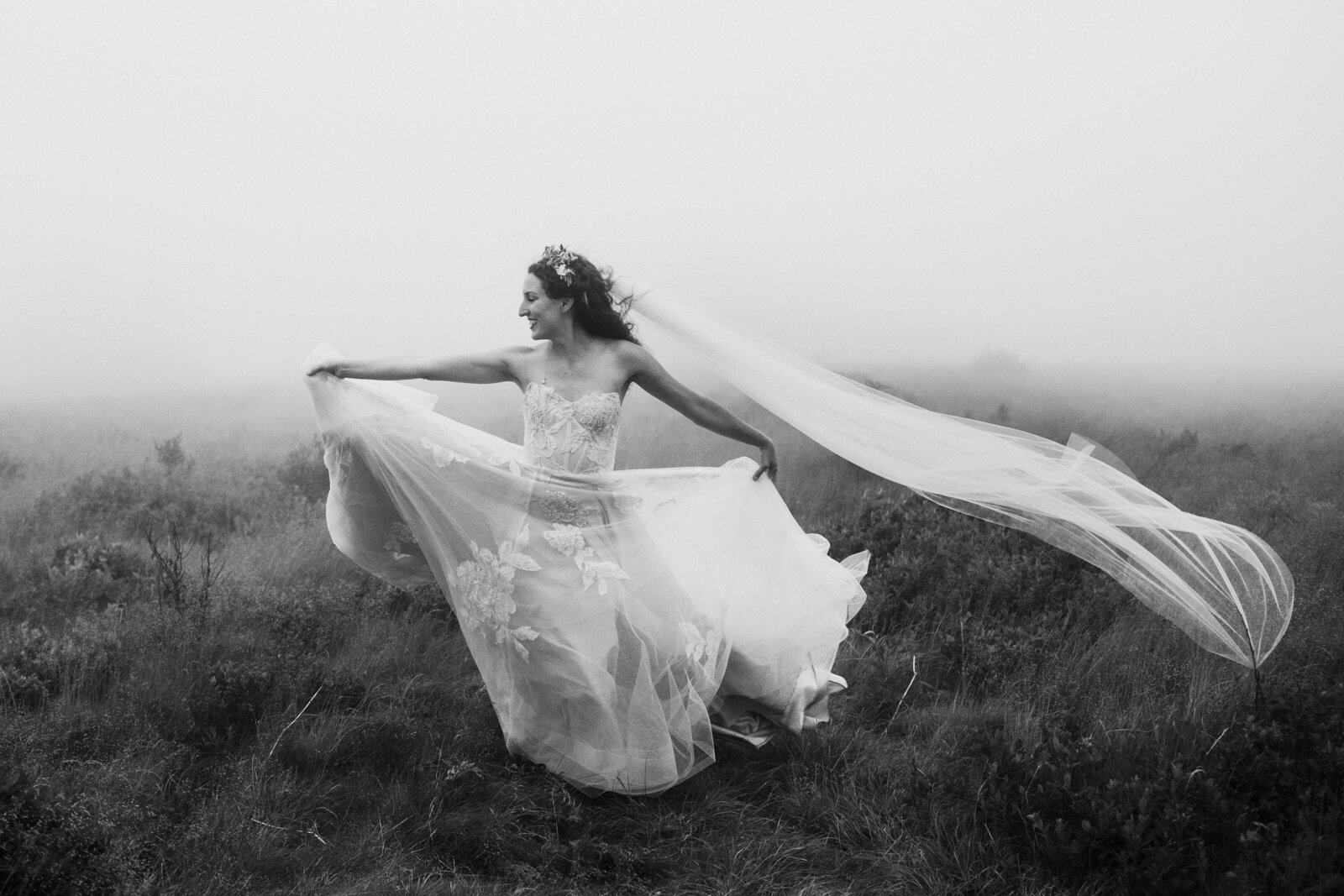 dramatic wedding photographer asheville