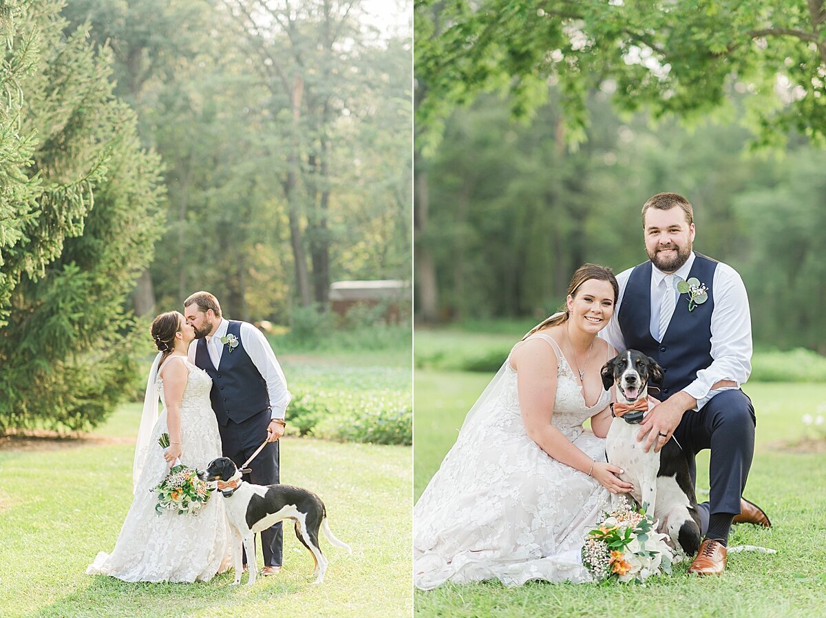 Navy & Rose Summer Backyard Wedding | Danvers, IL_0015