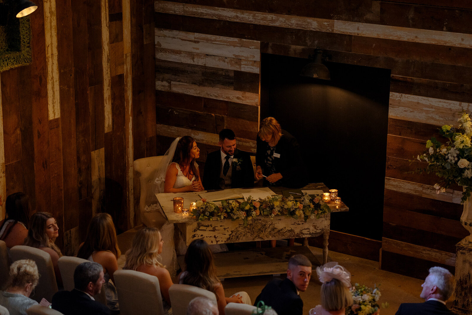 Ceremony at Wharfedale Grange wedding venue