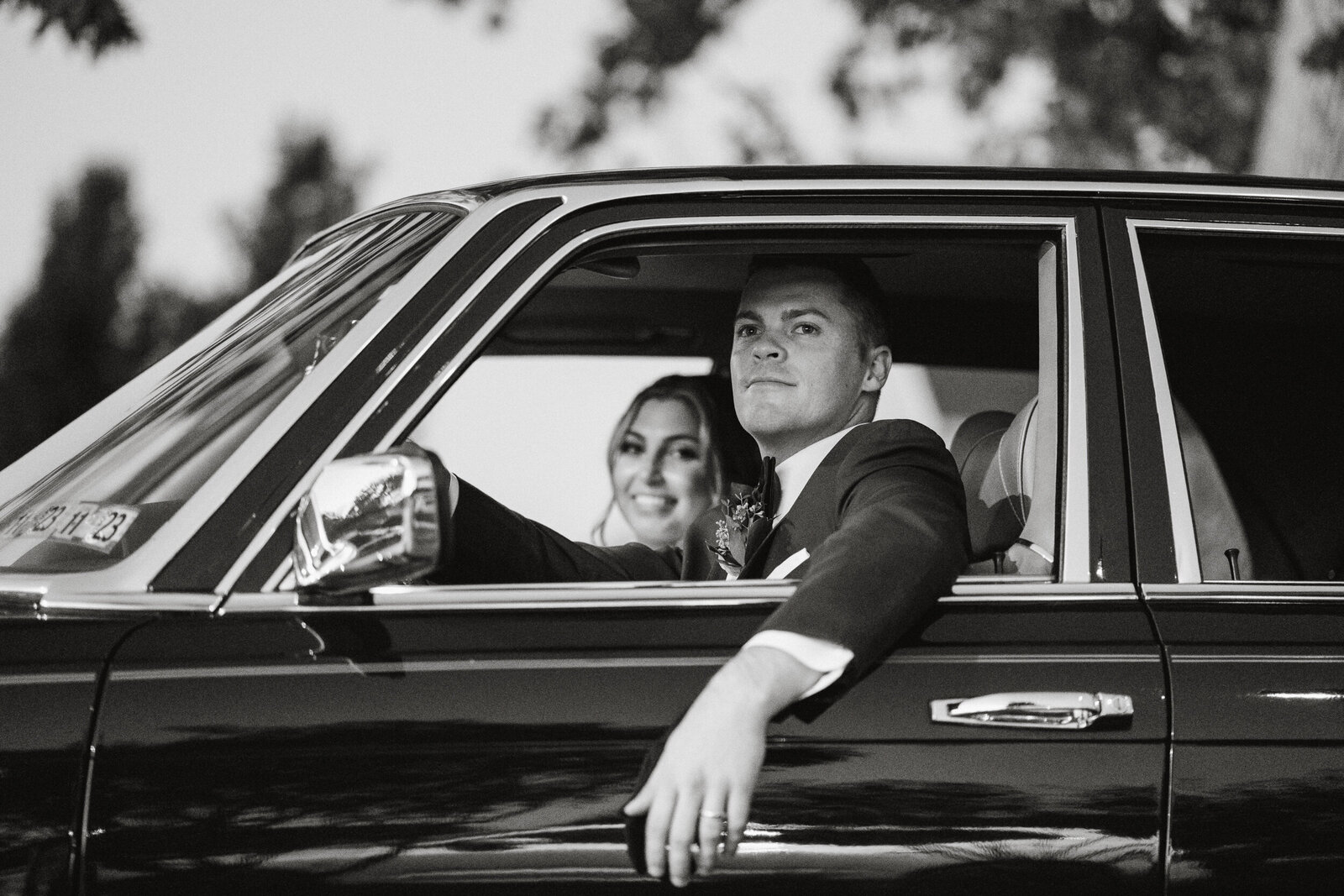 new jersey elopement vintage car