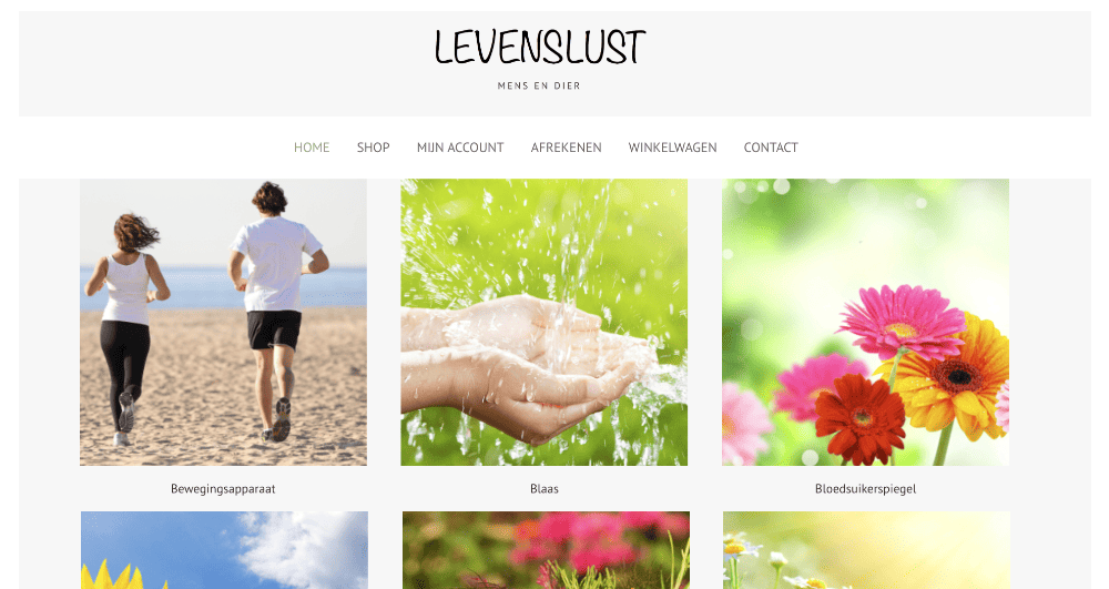 Homepage LevenslustShop