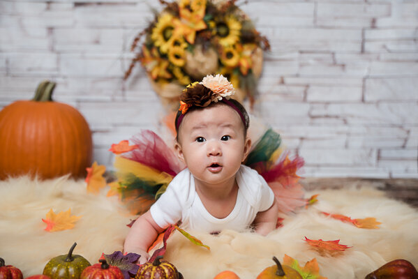 East Brunswick NJ Baby Photographer 100 Days Autumn