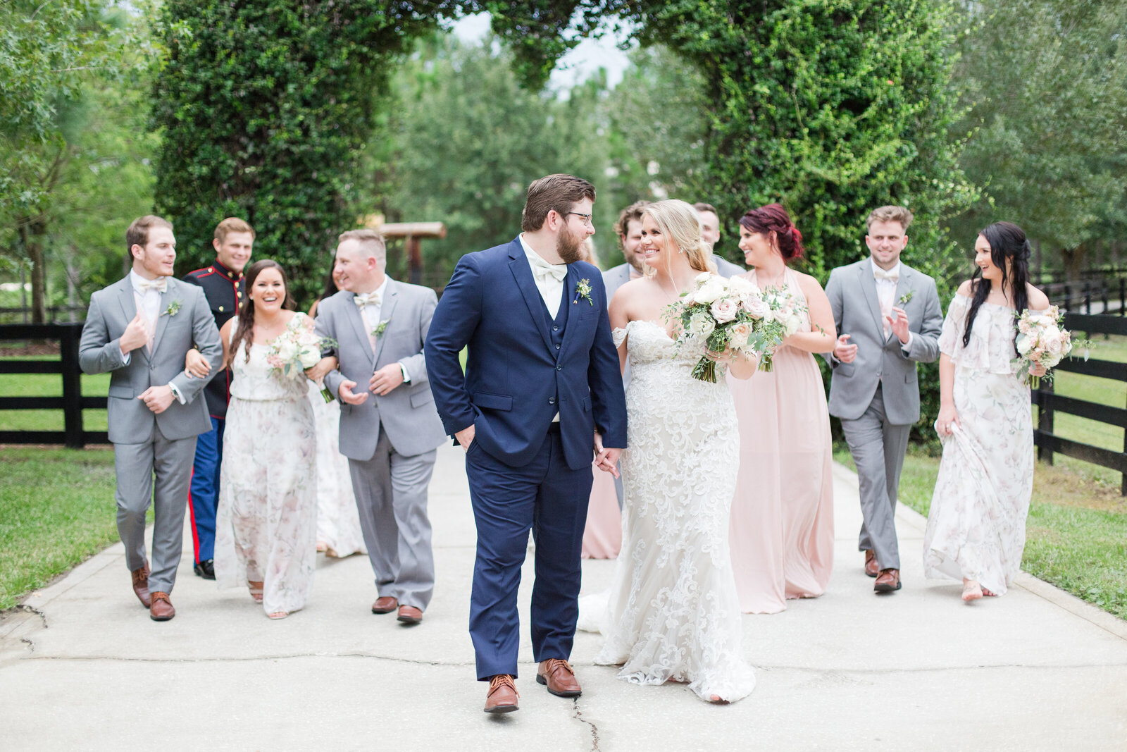 Florida bride groom and wedding party RJP.