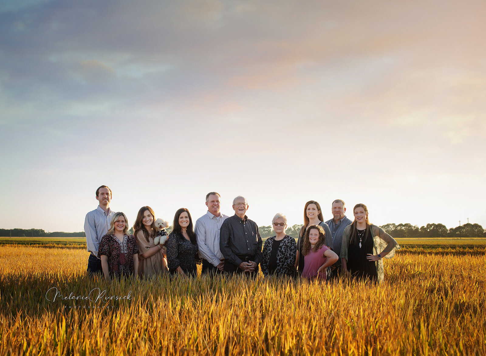 Arkansas Rice Farm Family Portrait Photographer Melanie Runsick Jonesboro