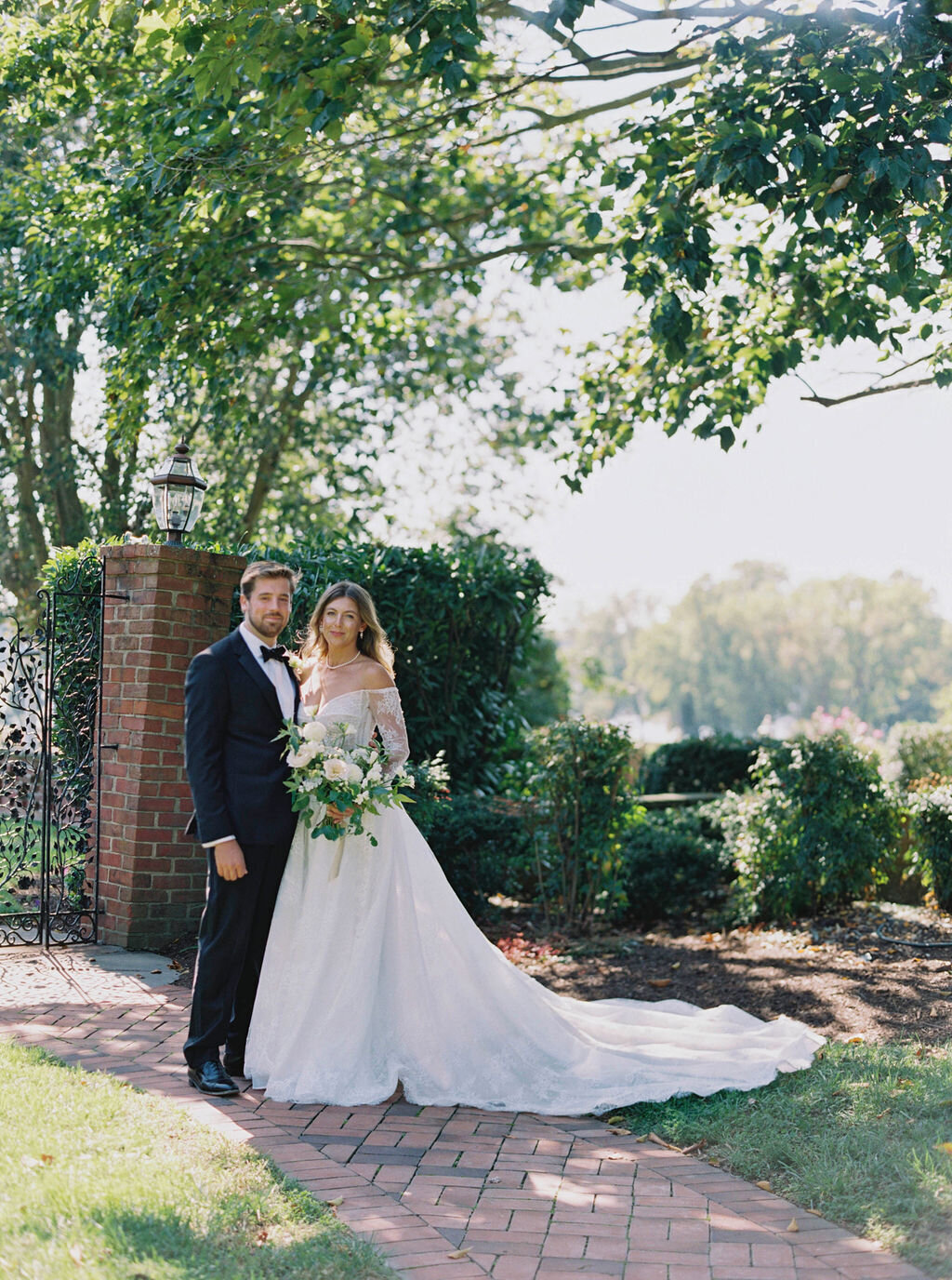 55Kate Campbell Floral Brittland waterfront tented wedding by Molly McManus photo