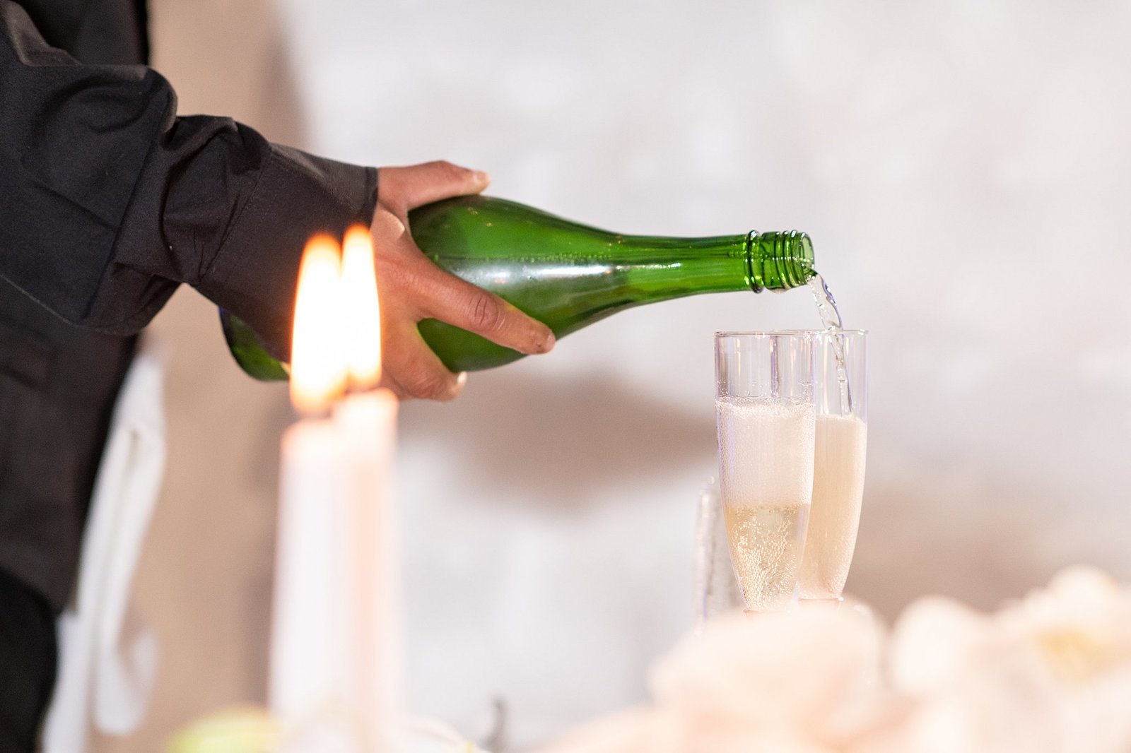 Champagne at Wedding