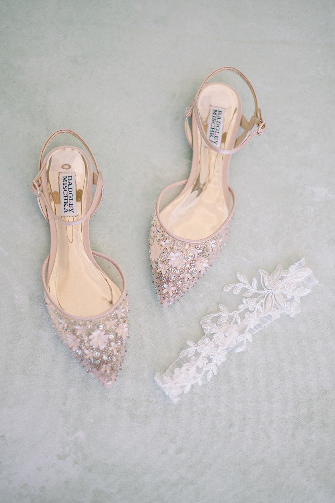 Bridal Shoes at Vizcaya Sacramento Wedding