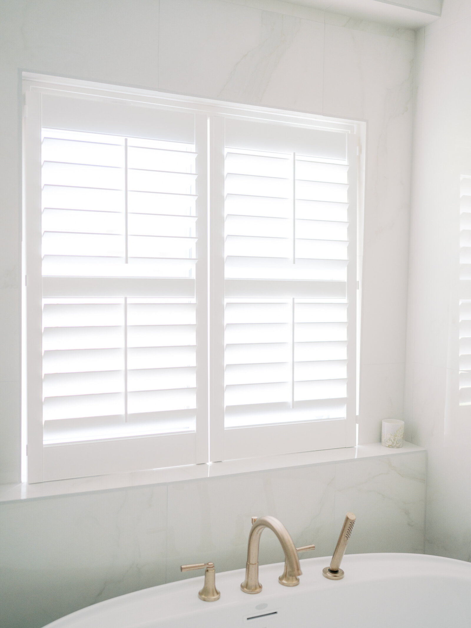 white window shutters