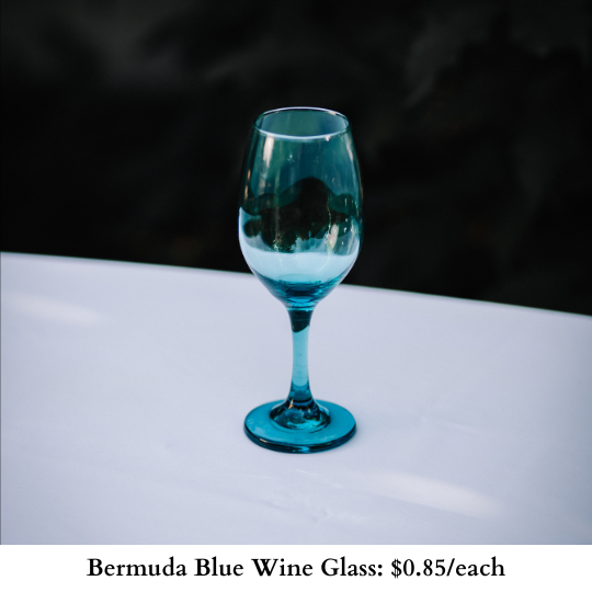 Bermuda Blue Wine Glass-769