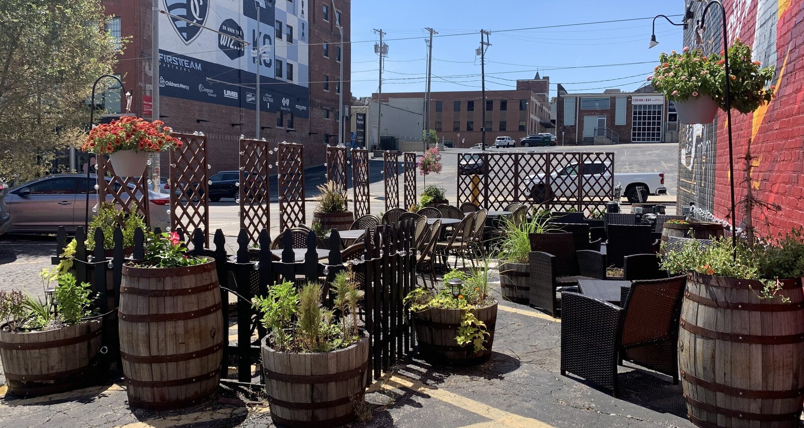 Patio landscaping