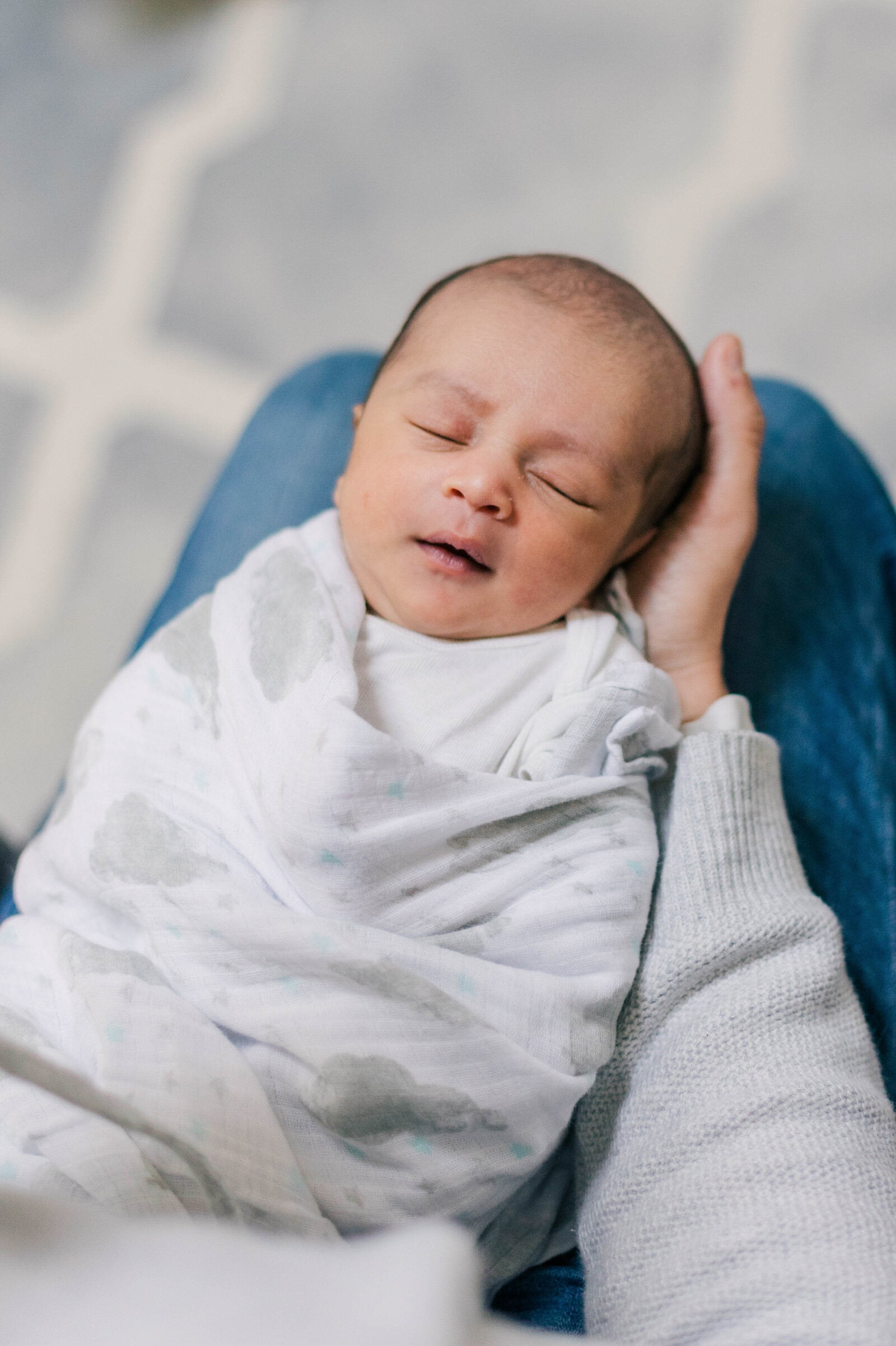 bay area newborn photographer in home