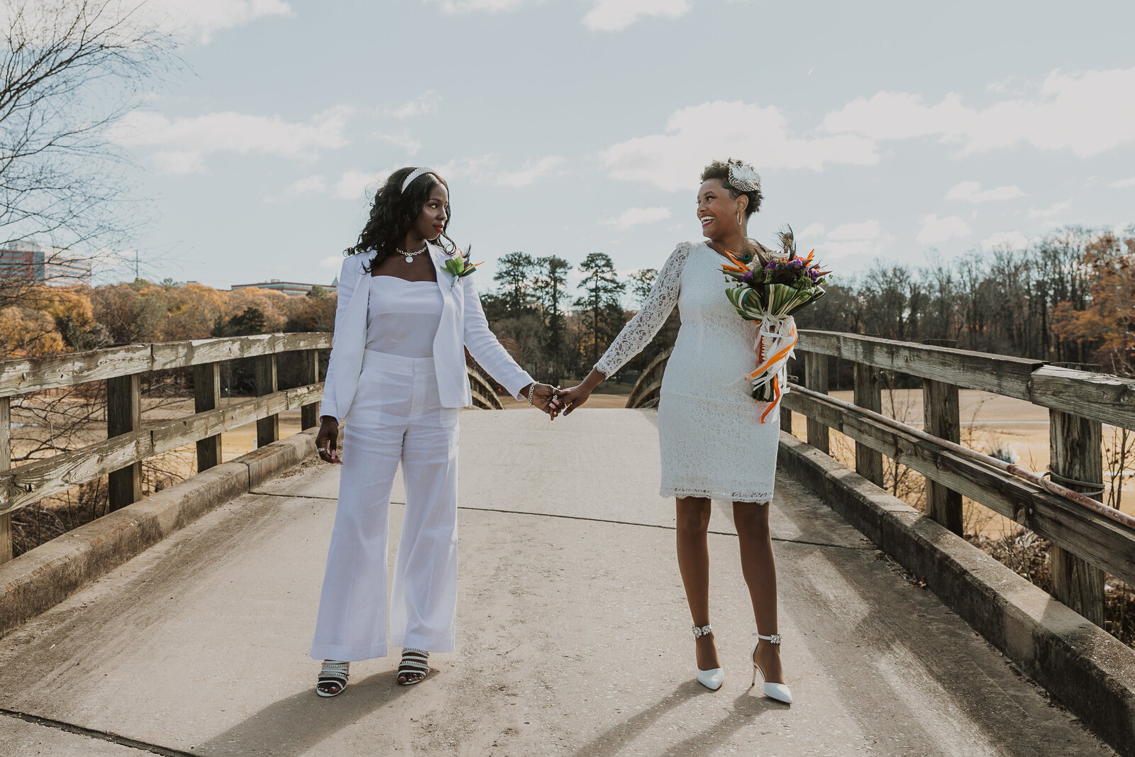 Timeless elegance meets modern love at Bobby Jones Golf Course. Capturing the beauty of a Black LGBTQ+ wedding ceremony