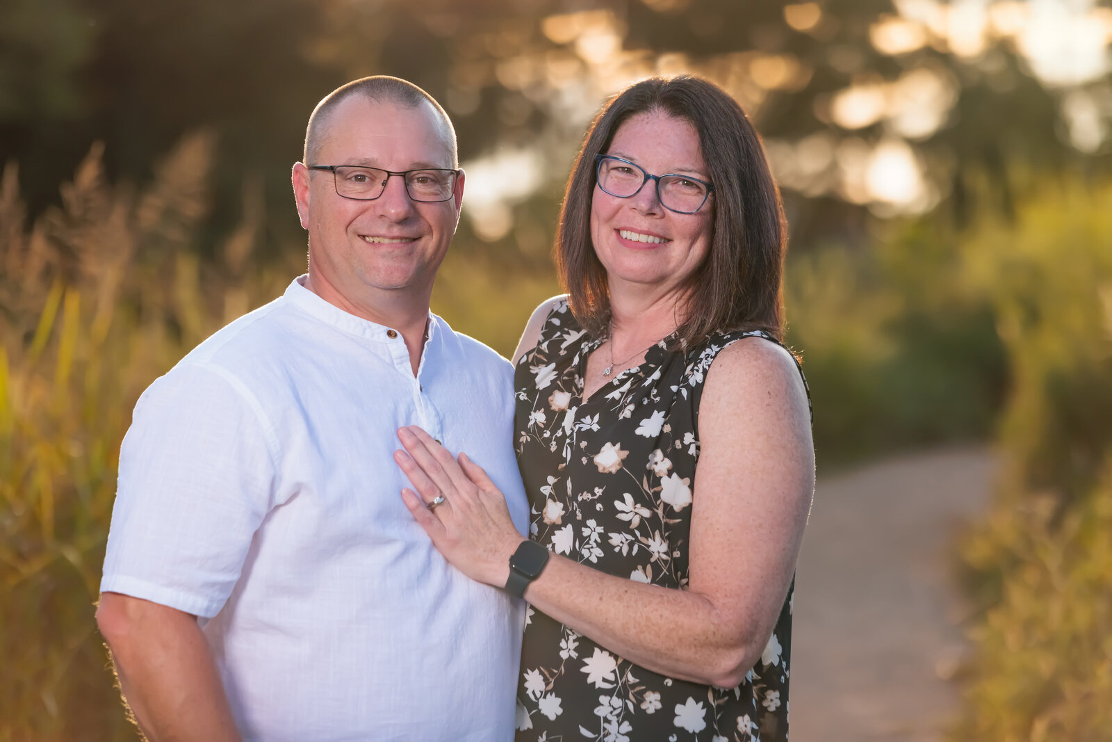 Family portraits at golden hour in Raleigh NC.