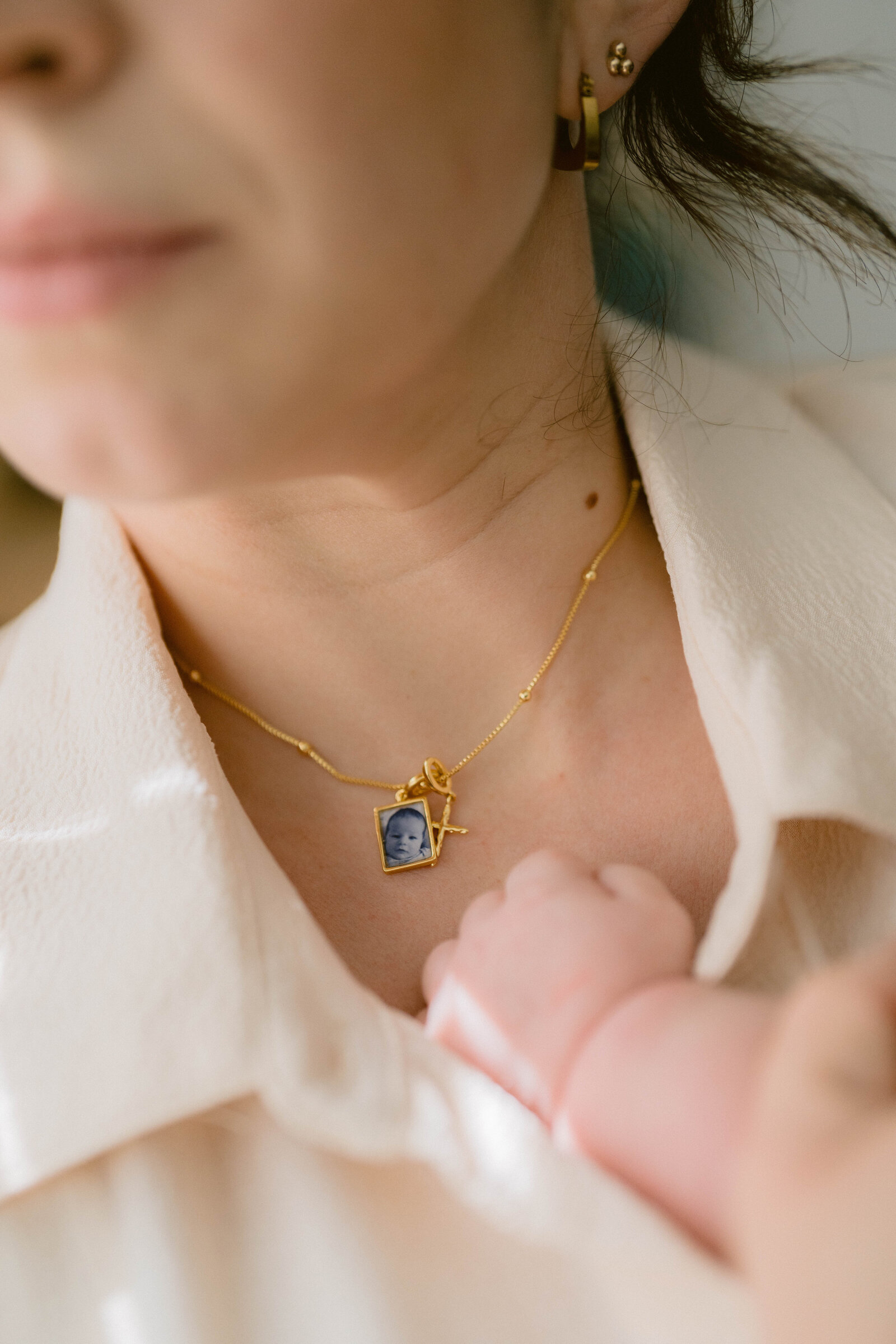 baby hand necklace
