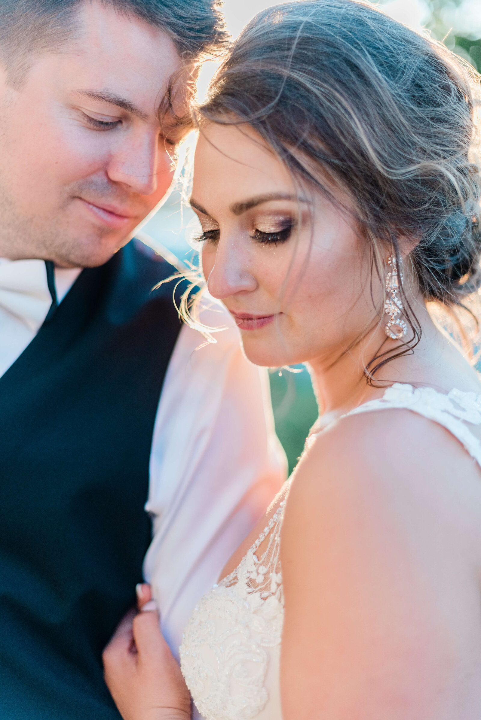 Bride and groom at Villa Vashon