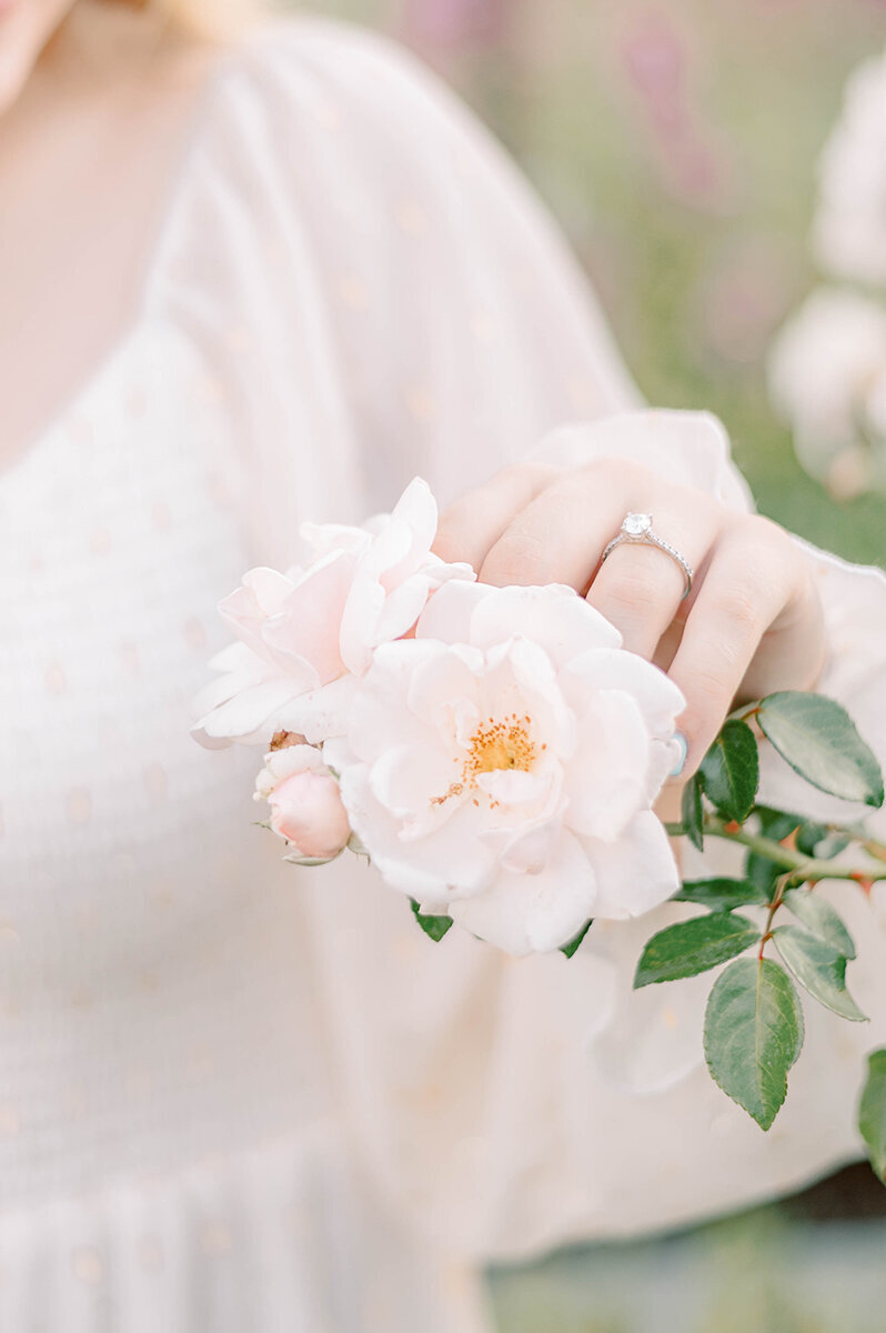 Garden Rose and Engagement Ring