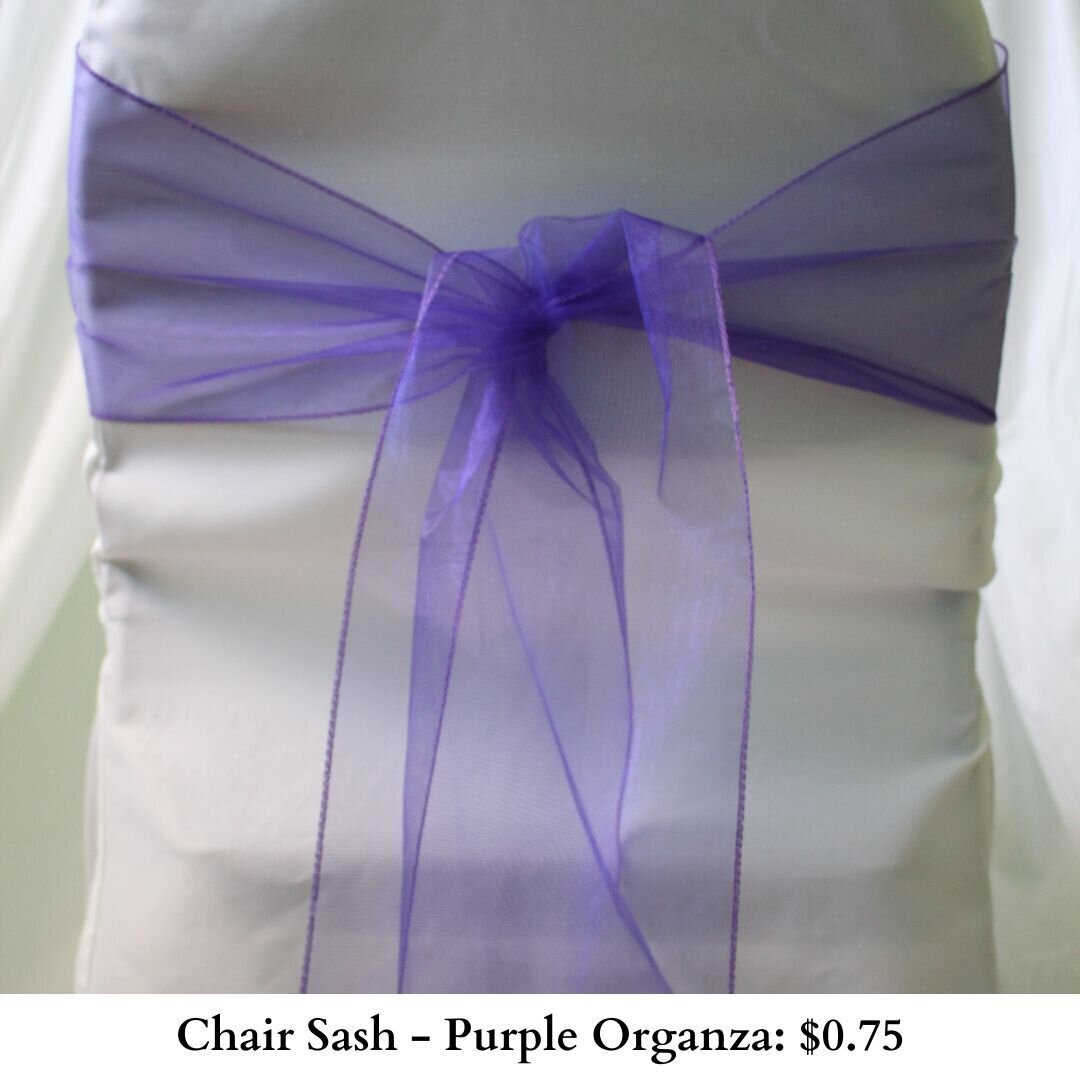 Chair Sash-Purple Organza-218