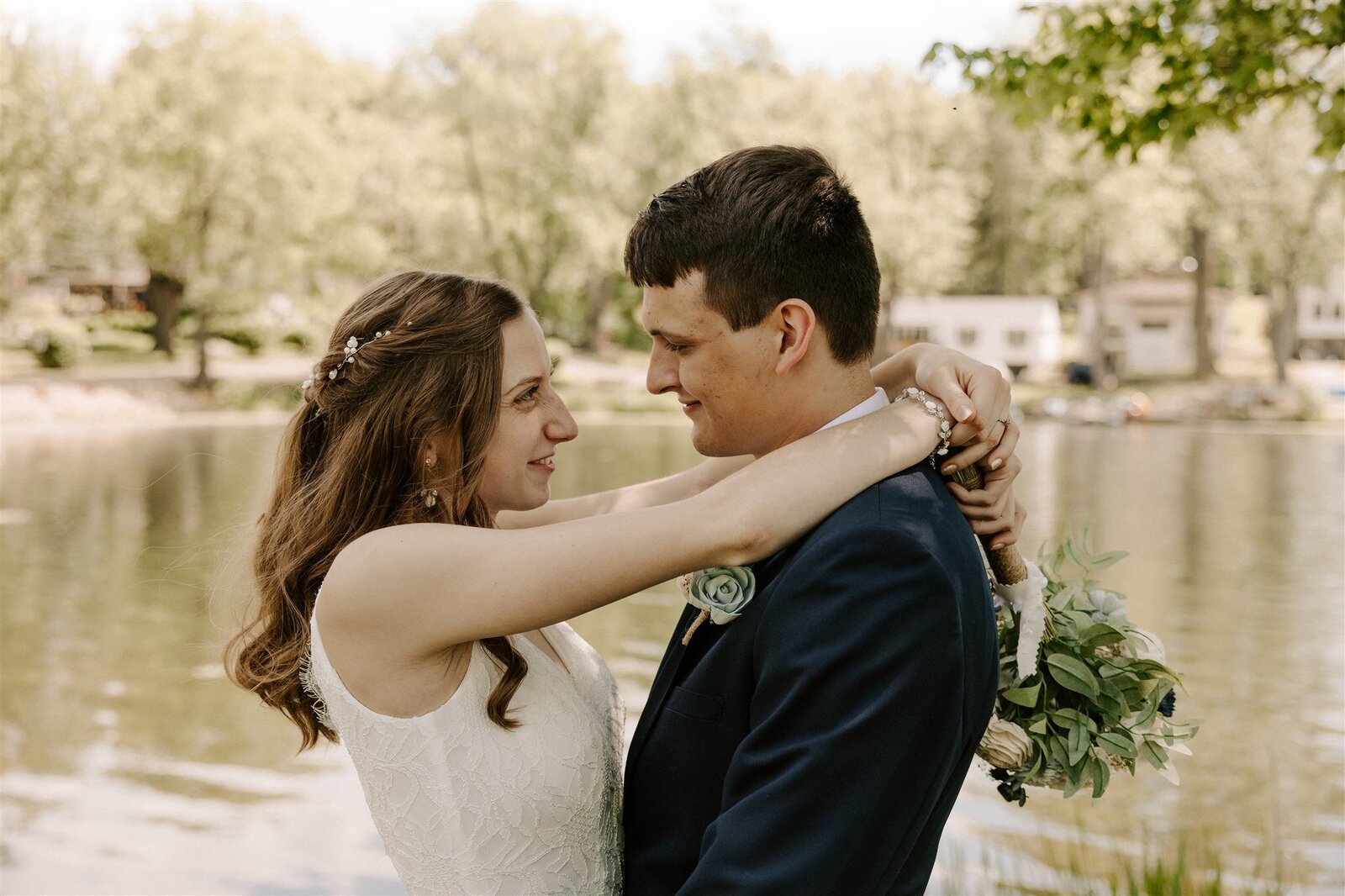 couple in embrace