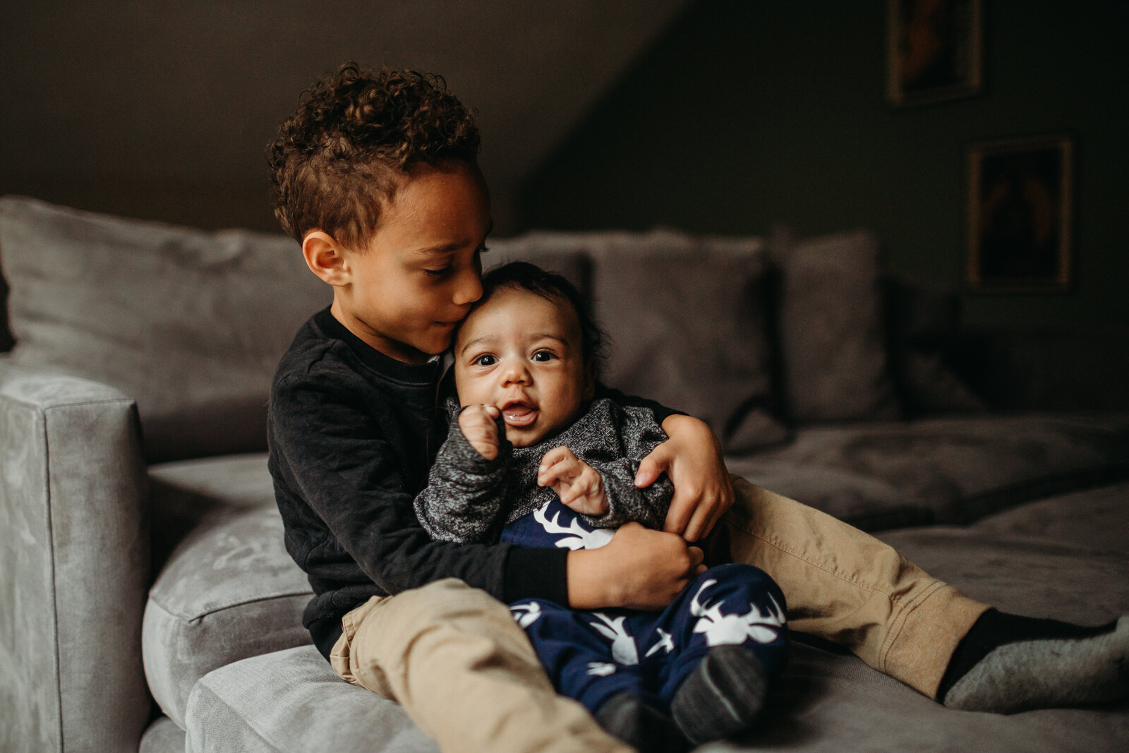 brothers on couch