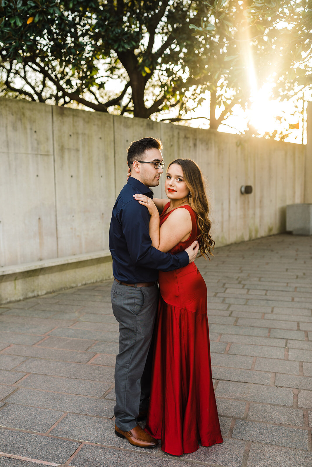 Kori+Tommy_Memorial Park and Downtown Houston Engagements_27