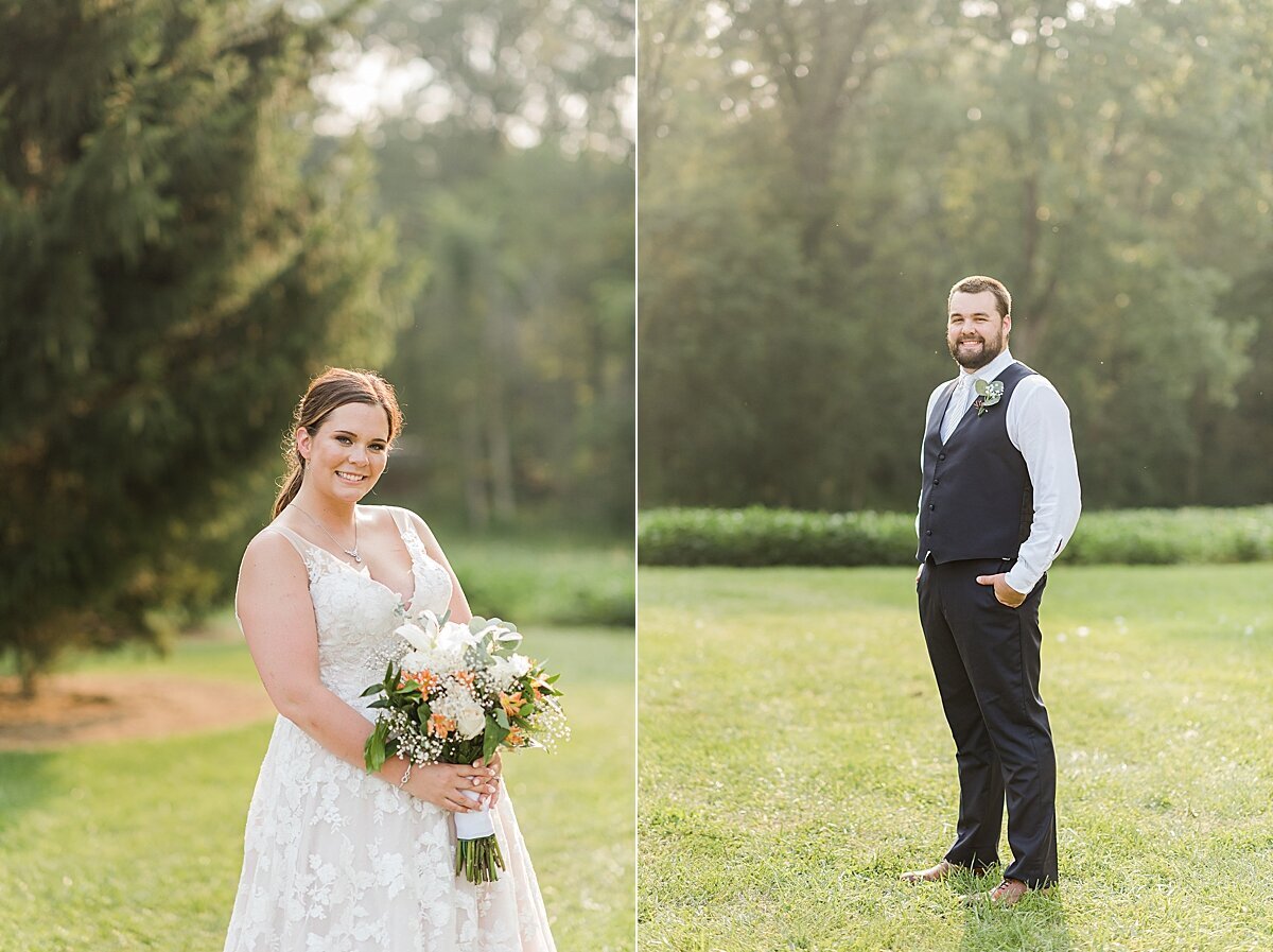 Navy & Rose Summer Backyard Wedding | Danvers, IL_0046