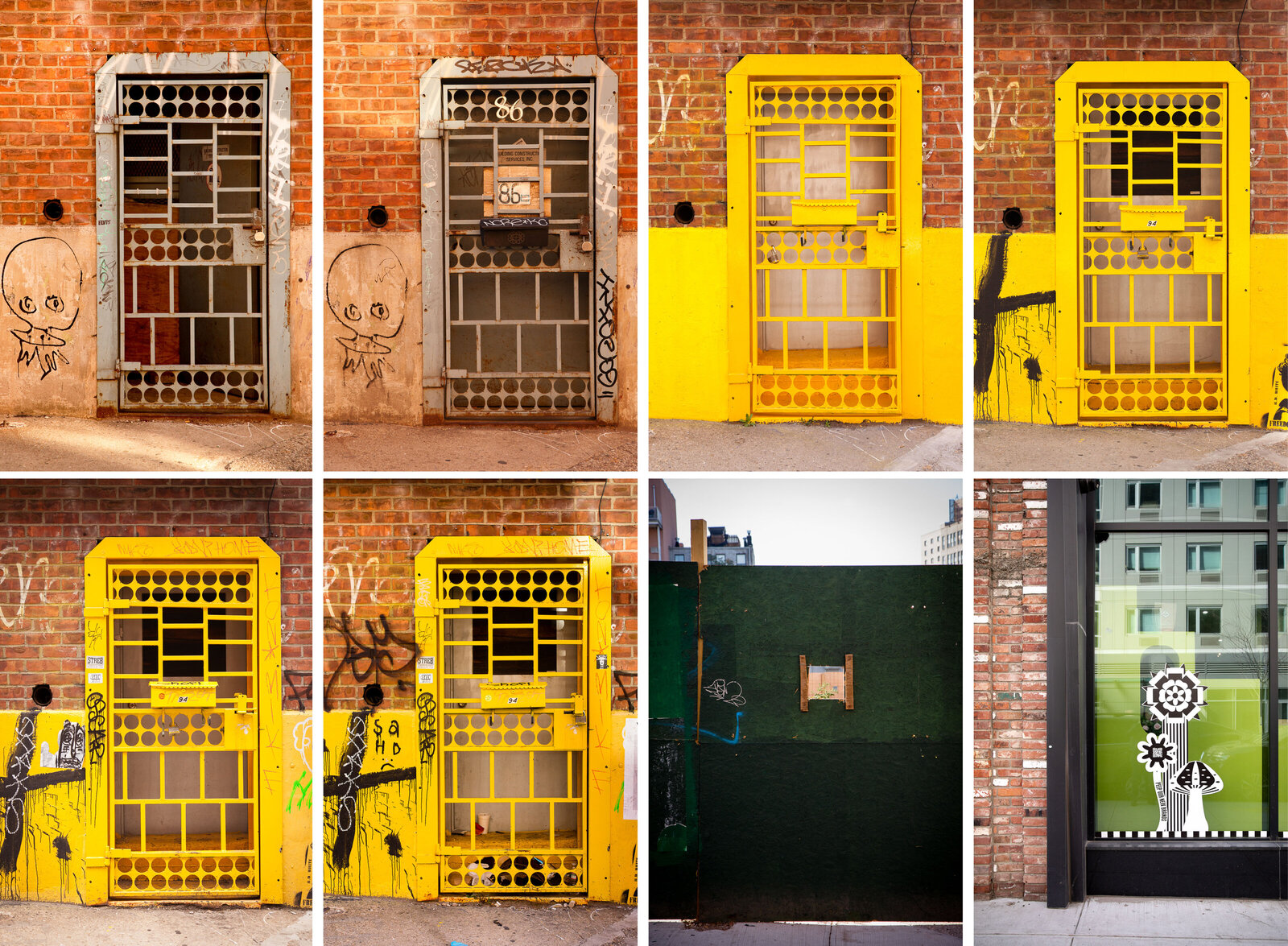 A former industrial building is converted into a strip of high-end commercial spaces.