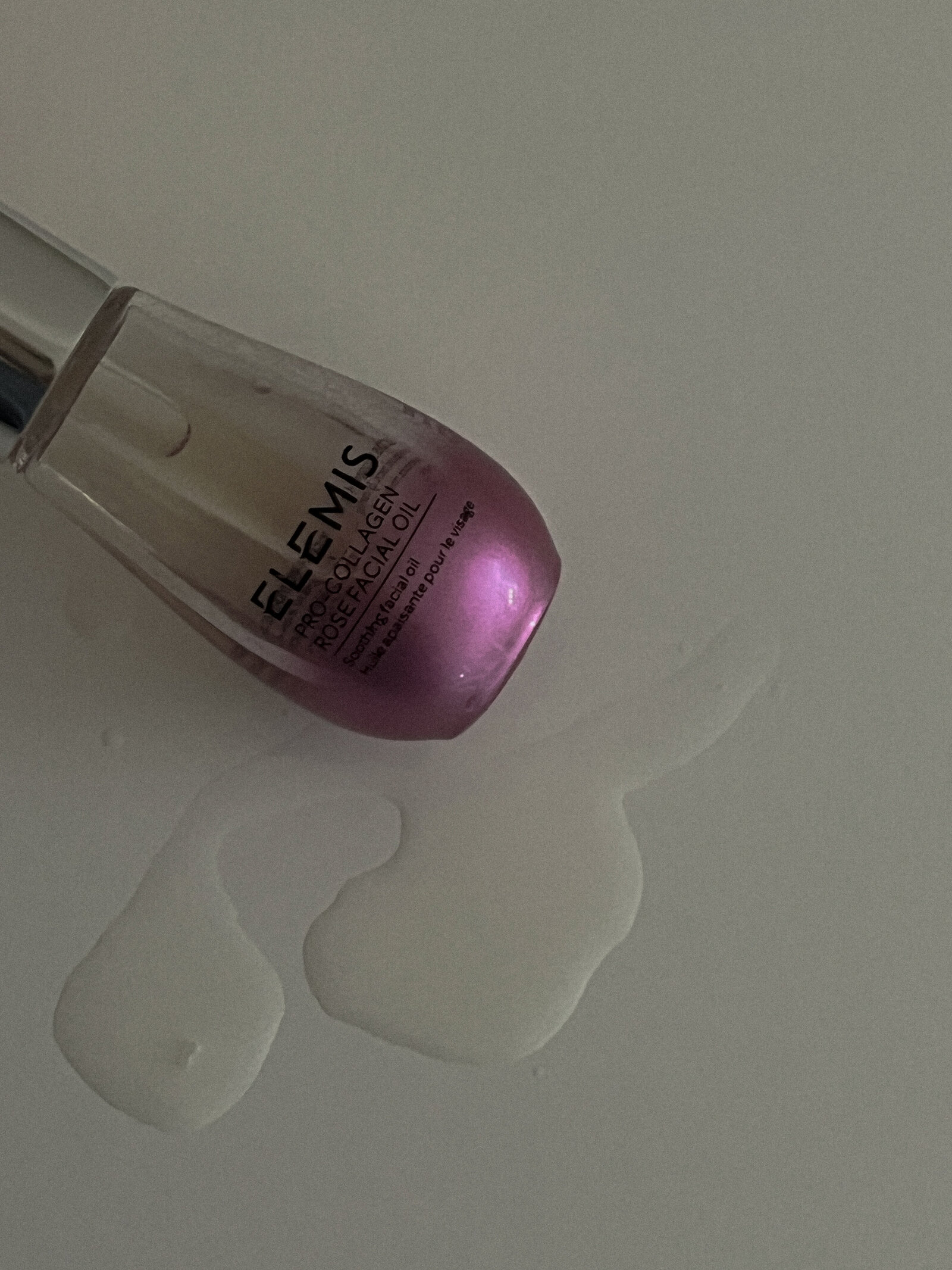 elemis skincare oil, facial oils, elemis products, aesthetic product photography, vibey product photos, aesthetic product packaging